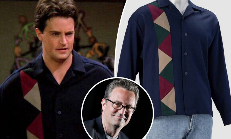 Chandler Bing set worn by Matthew Perry on sale for $8.4K