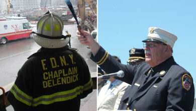 FDNY chaplain John Delendick who consoled firefighters after 9/11 dies of cancer tied to aftermath at Ground Zero