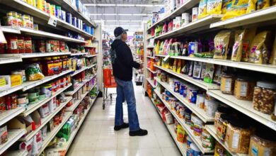 Shopper at the grocery store