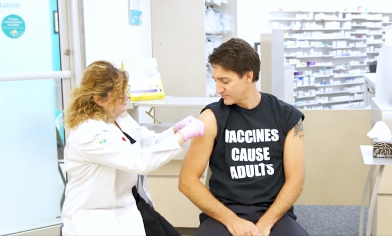 Trudeau pushes for COVID-19 and flu vaccines