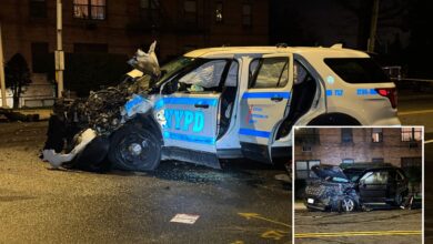 2 cops, 6 civilians hurt in fiery NYPD car crash on Staten Island