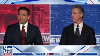 DeSantis delivers knockout blow just minutes into debate with help from Newsom's own father-in-law