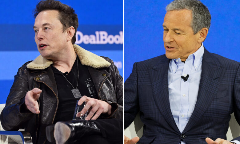 Elon Musk calls for Disney CEO Bob Iger to be fired after company pulls ads from X