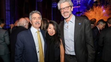 Jonathan Mechanic with Empire State Realty Trust's Christina Chiu and Tony Malkin