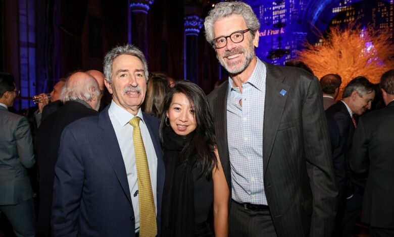 Jonathan Mechanic with Empire State Realty Trust's Christina Chiu and Tony Malkin