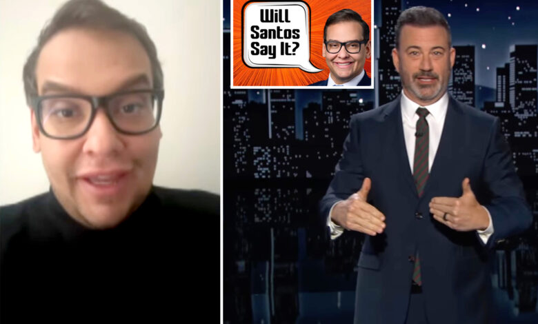 George Santos threatens to sue Jimmy Kimmel in Cameo spat