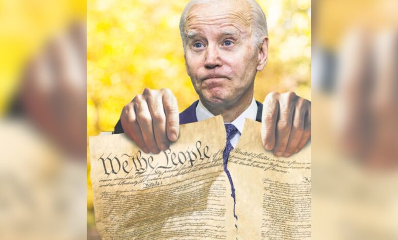 Biden has ravaged Americans’ rights and liberties ever since he took his oath of office almost three years ago. 