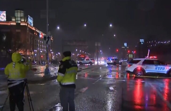 Police said a pedestrian was hit and killed by two cars in Queens Sunday night -- as both drivers kept on going.