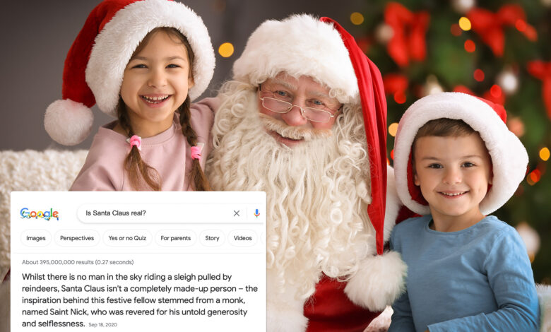 Parents urge Google to change response to 'Is Santa real?'