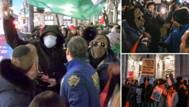 Pro-Palestinian protesters shout 'Long live Hamas' at Jewish couple in NYC