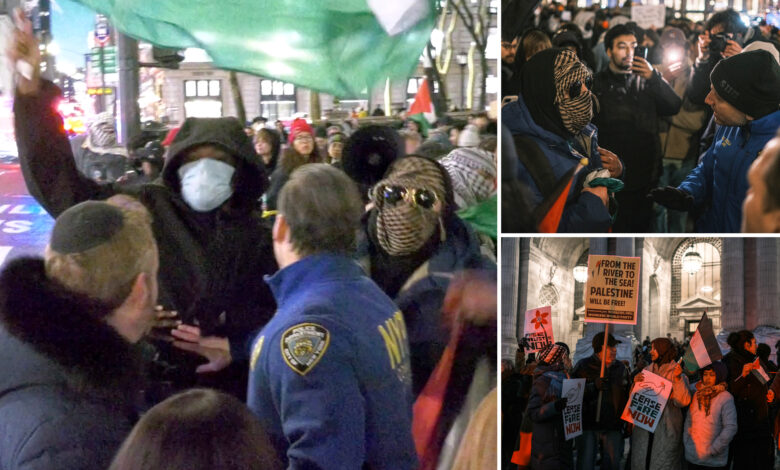 Pro-Palestinian protesters shout 'Long live Hamas' at Jewish couple in NYC