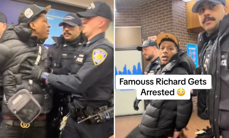 YouTuber 'Famous Richard' arrested on robbery charge by alert Port Authority cop