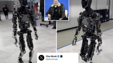 Elon Musk takes Tesla's life-size robot Optimus for a test walk: 'Kill it with fire'