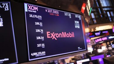 ExxonMobil on the stock exchange