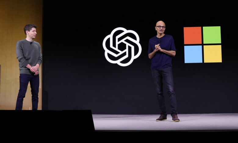 OpenAI CEO Sam Altman and Microsoft CEO Satya Nadella