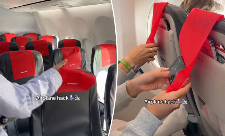 Hack for hands-free phone holder while flying is called 'rude'