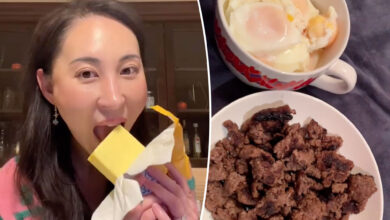 I'm a high fat carnivore — I eat a block of butter and 22 eggs every d