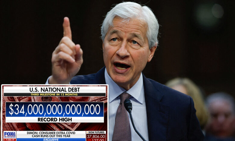 JPMorgan Chase CEO Jamie Dimon warns US economy heading towards 'the cliff' predicts debt 'rebellion'