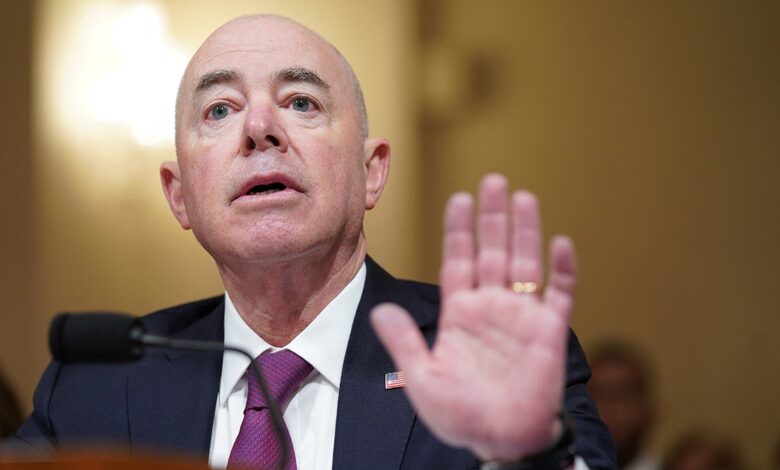 Homeland Security Secretary Alejandro Mayorkas testifies before House Homeland Security Committee on Capitol Hill