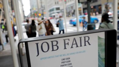 Job fair sign