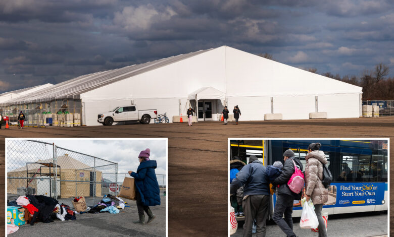 Migrants evacuated from Floyd Bennett Field due to high winds