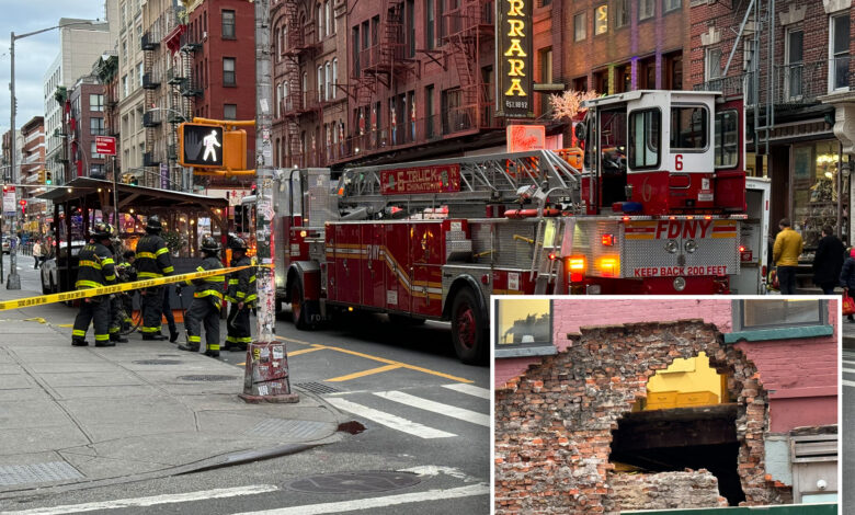 NYC's former Alleva Dairy cheese shop building partially collapses