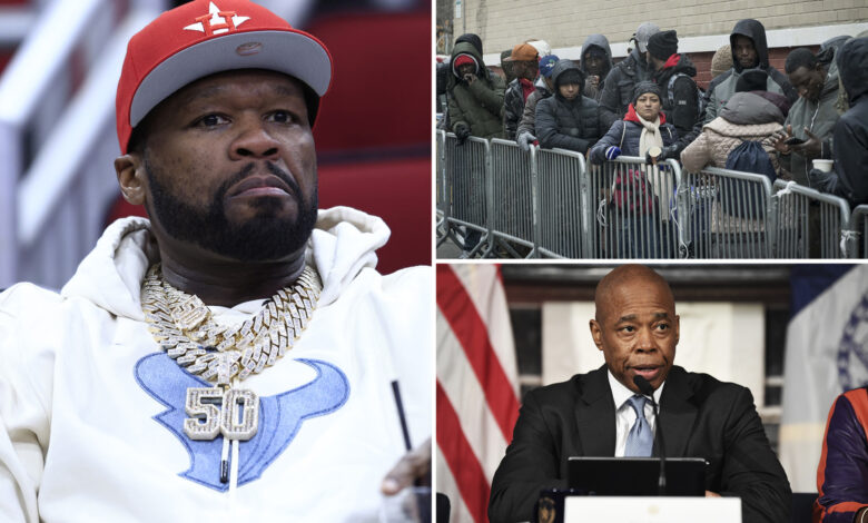 50 Cent blasts Mayor Adams plan to give credit cards to migrants