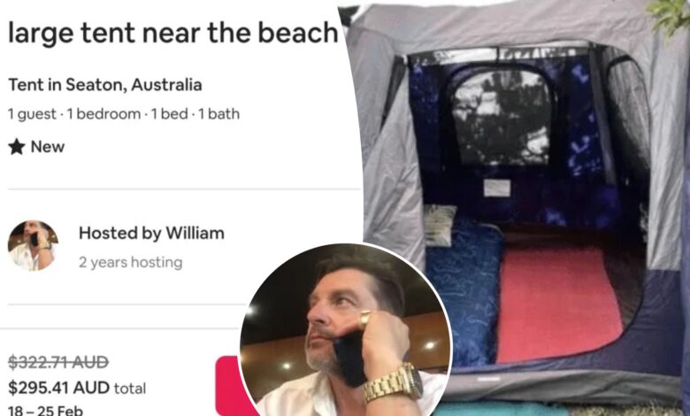 Airbnb features a nearly $200 listing -- for a tent in a backyard