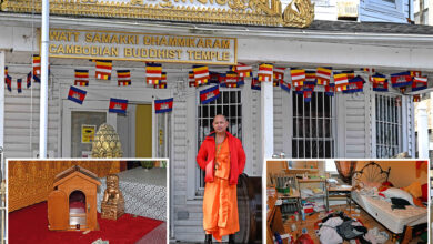 Buddhist monks used coat hanger in defense after armed gang stormed NYC temple, urge bungling thieves to ‘give up’ crime