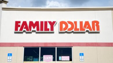 A general view of a Family Dollar store as seen in Largo, FL on August 28, 2022.