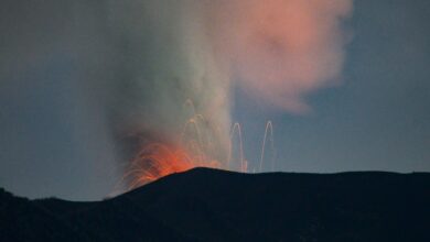 At least 100 residents have been evacuated after Indonesia’s Mount Marapi erupted again on Sunday. No deaths have been reported.