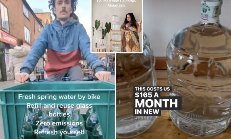 Gen Z is ditching water in plastic bottles for delivery in expensive glass jugs