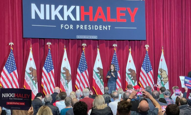 Nikki Haley campaigns in California