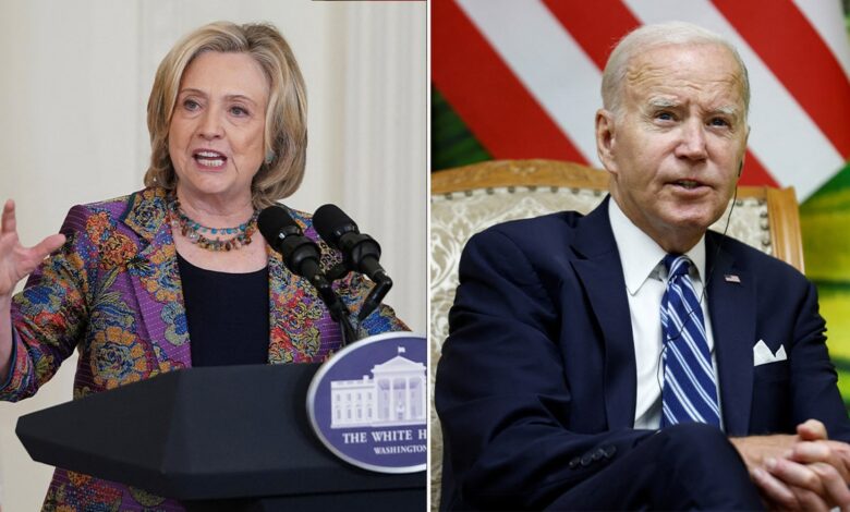 Hillary Clinton and Joe Biden