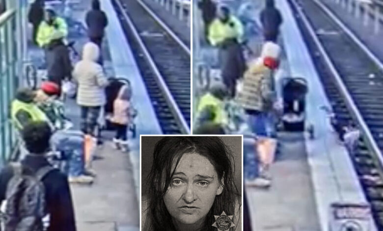 Homeless woman who shoved girl, 3, onto train tracks found guilty, insane