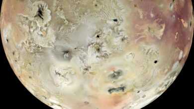 NASA's Juno mission photographs Jupiter's volcanic moon lo