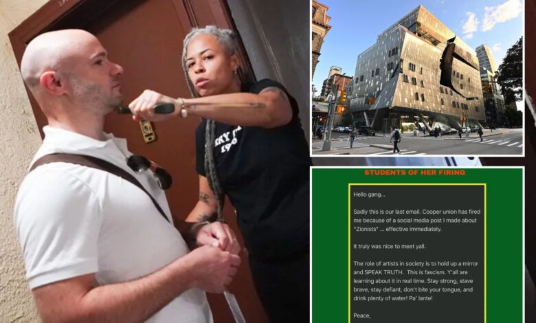 Nutty NYC professor Shellyne Rodriguez, who held machete to Post reporter's neck, fired from Cooper Union over anti-Israel rants