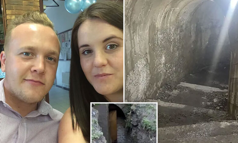 UK mom Rebecca Hobson discovers 160-foot, World War II-era underground bomb shelter after lifting up a slab in her garden
