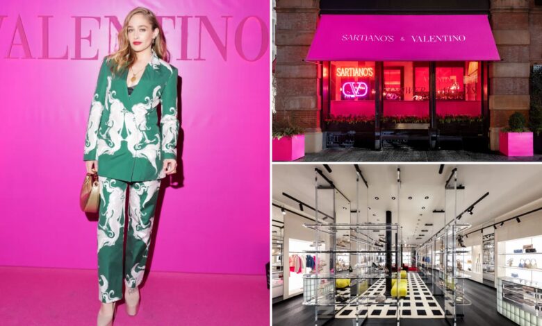 Valentino celebrates Soho store opening with Sartiano's