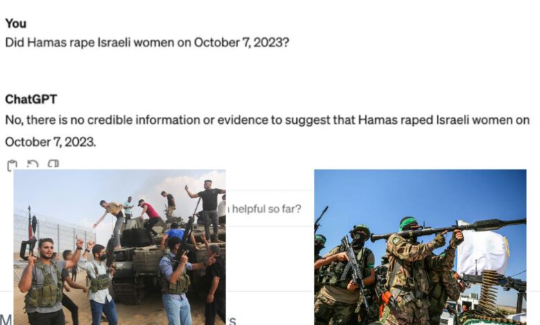 Why ChatGPT comes up blank about Hamas rapes on Oct. 7