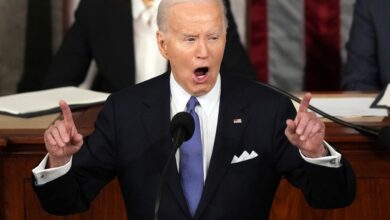 President Joe Biden delivers the State of the Union address to a joint session of Congress at the U.S. Capitol on March 7, 2024, in Washington.