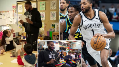 Brooklyn Nets star Mikal Bridges teaches second-graders for a day