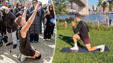 Fitness trainer breaks 2 Guinness World Records — by doing lunges across New York City 