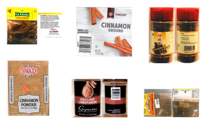 Tainted cinnamon products