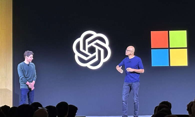 OpenAI CEO Sam Altman and Microsoft CEO Satya Nadella