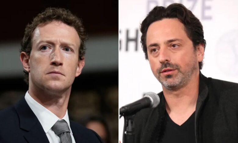 Sergey Brin, Mark Zuckerberg have personally recruited AI staffers as talent war heats up