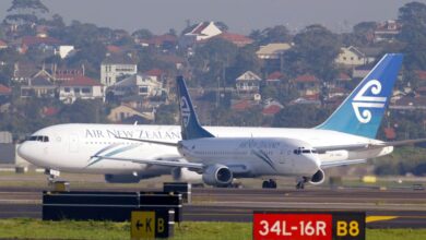 An Air New Zealand passenger was fined for urinating in a cup during a deplaning delay at the Sydney, Australia airport in December.