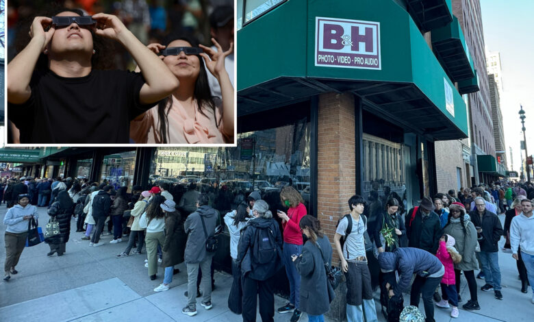 B&H dubbed 'hottest club in town' as New Yorkers scramble to get eclipse glasses