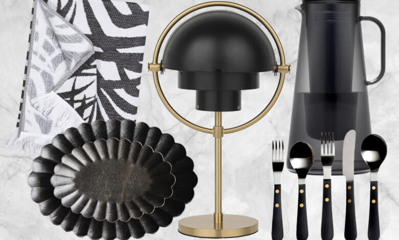 Black is the hottest color in home decor for spring: 12 must-buys