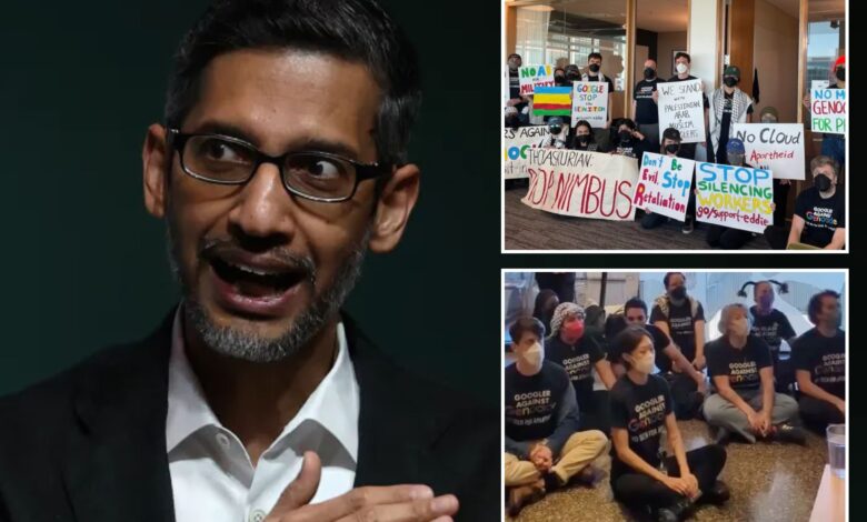 Google CEO says office not a place to 'debate politics' after firing 28 for anti-Israel sit-ins